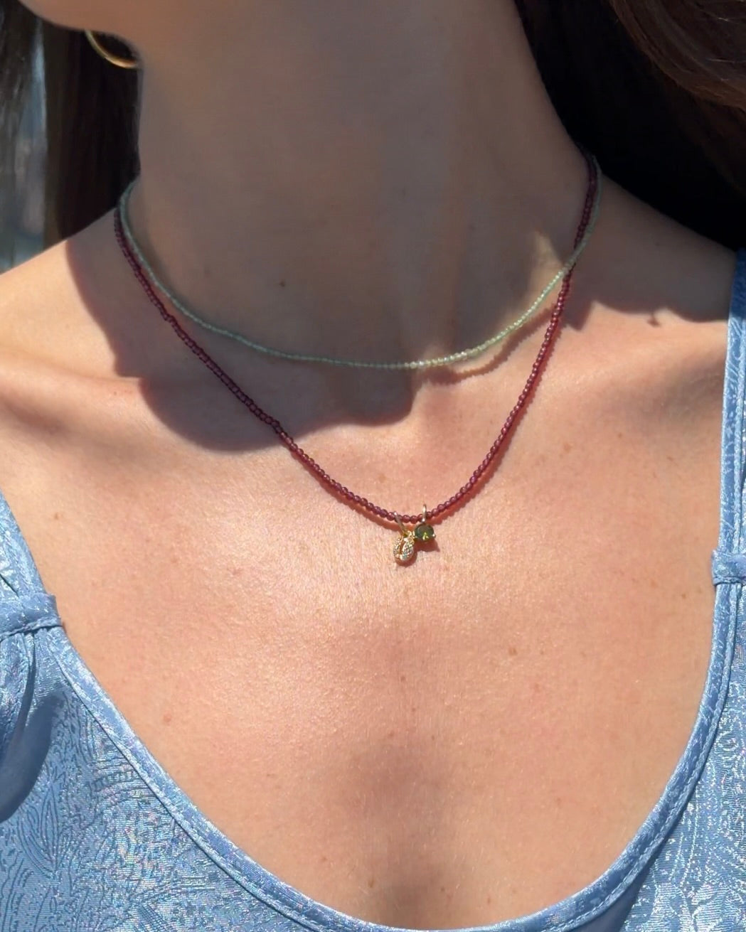 MICRO GEM CHAIN GREEN AVENTURINE