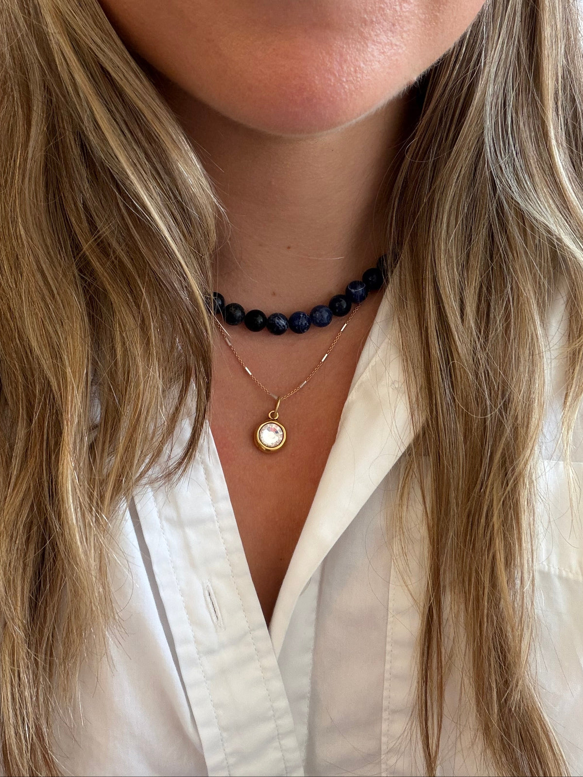 PETITE PALOMA NECKLACE SODALITE