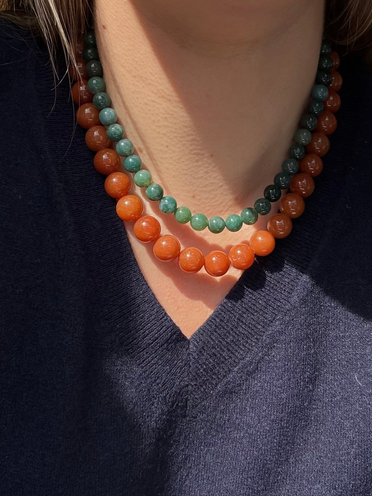 PALOMA NECKLACE ORANGE AVENTURINE