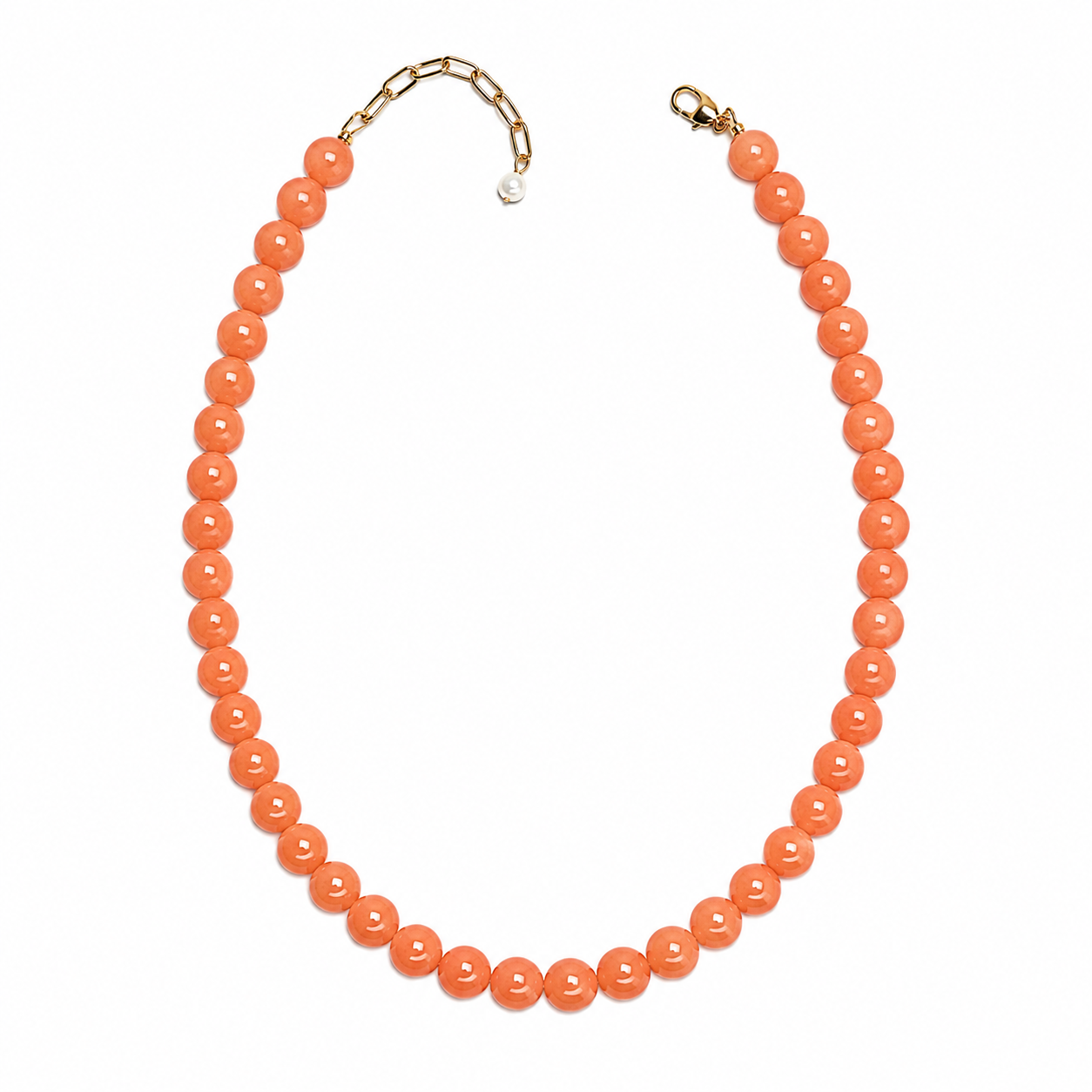 PETITE PALOMA NECKLACE ORANGE AVENTURINE
