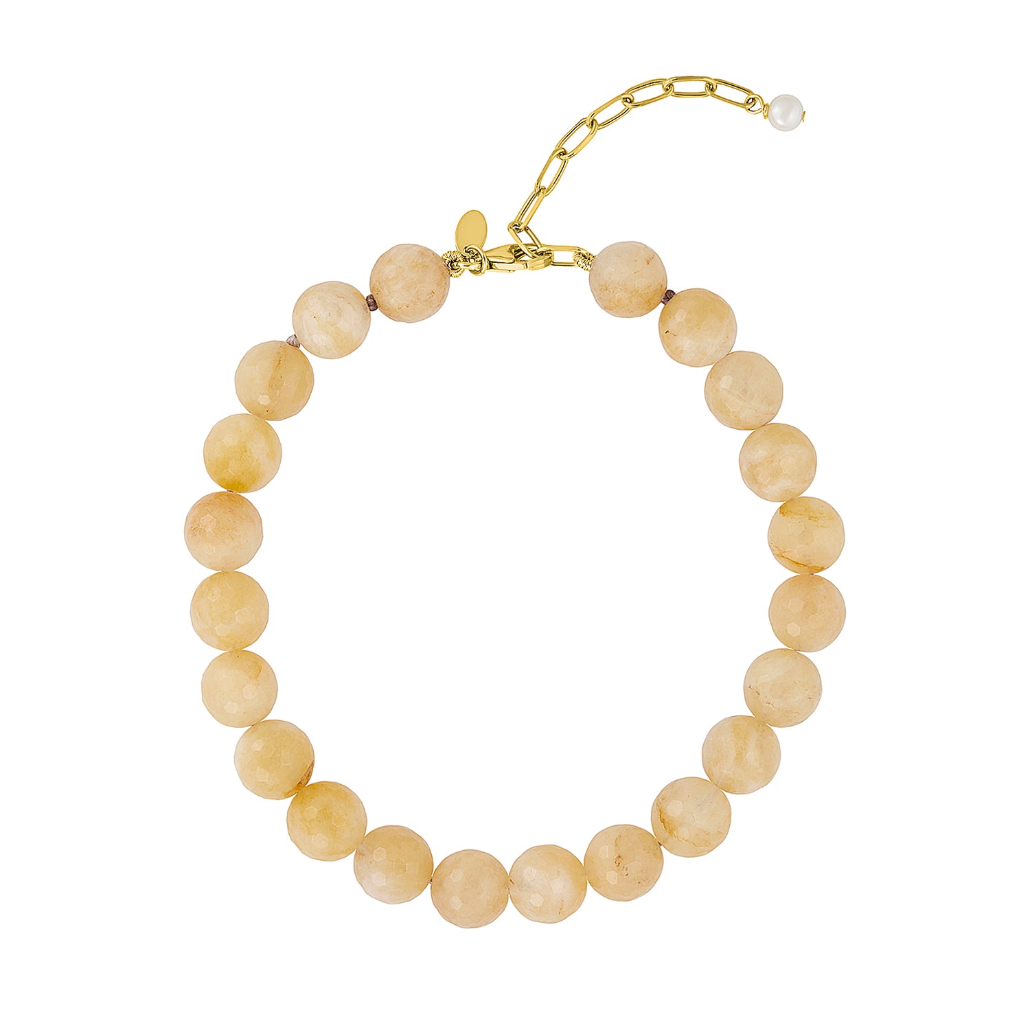 PALOMA ANKLET YELLOW JADE