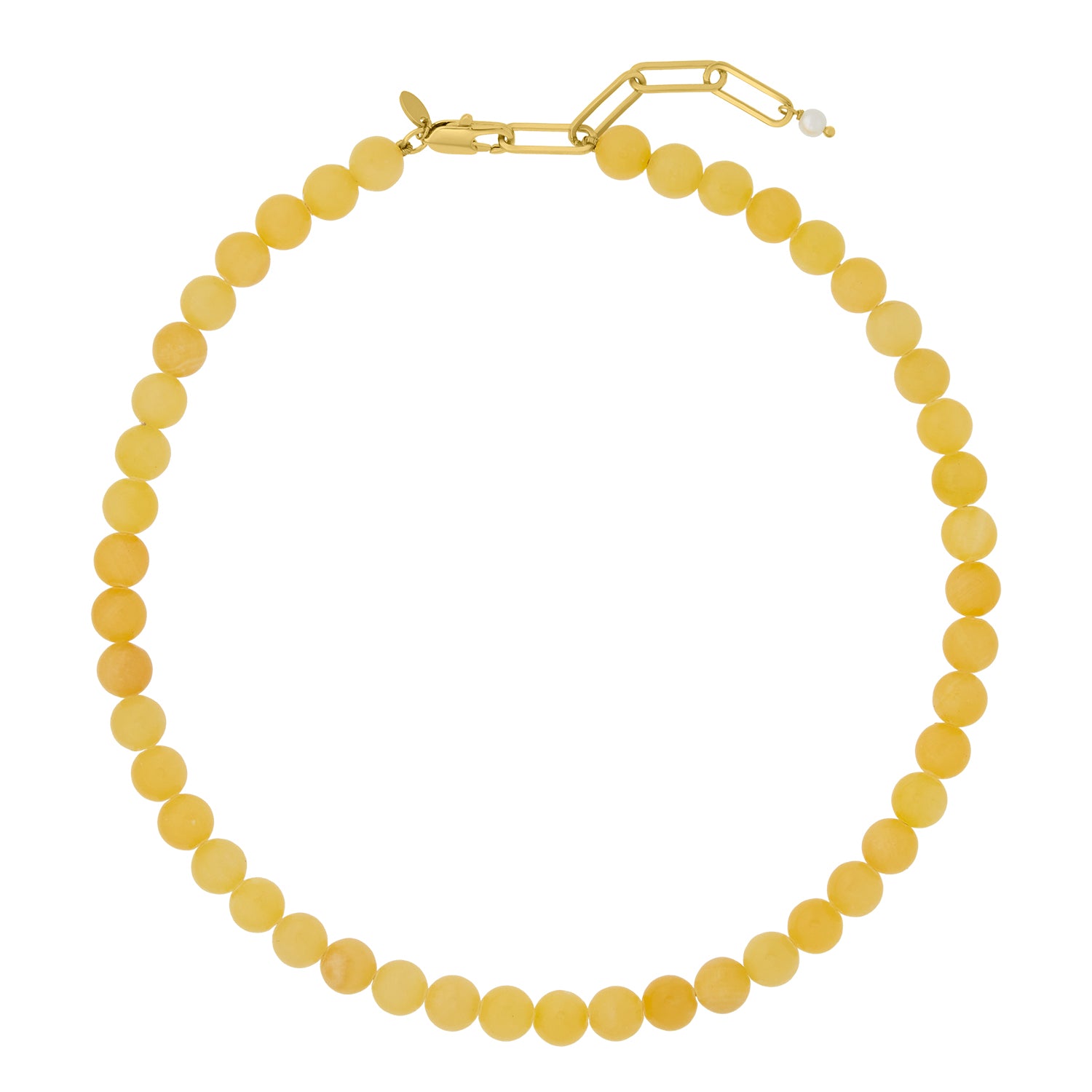 PETITE PALOMA NECKLACE HONEY JASPER