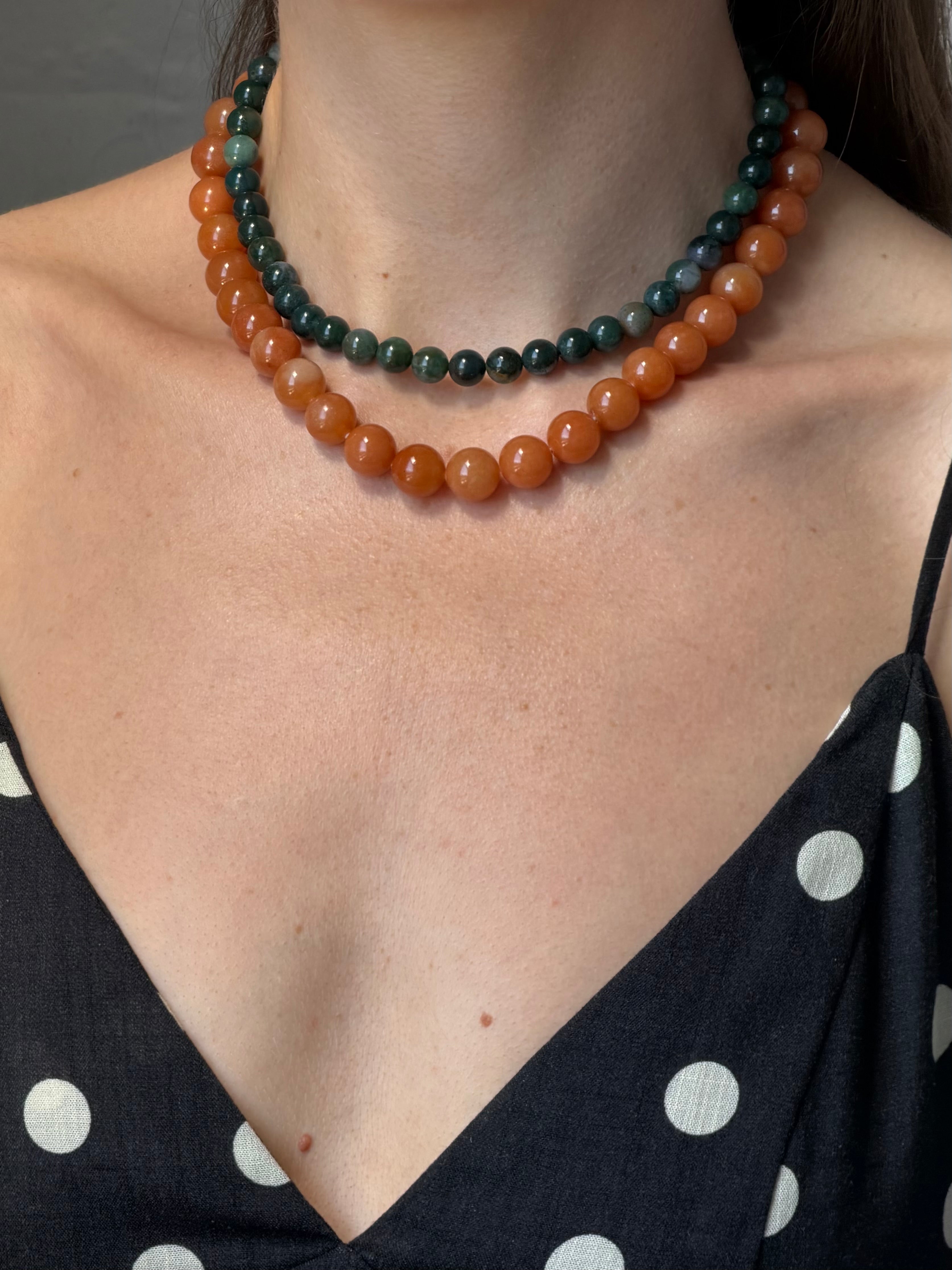PALOMA NECKLACE ORANGE AVENTURINE