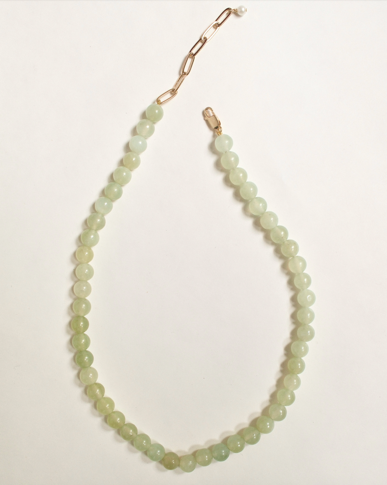PETITE PALOMA NECKLACE LIME JADE