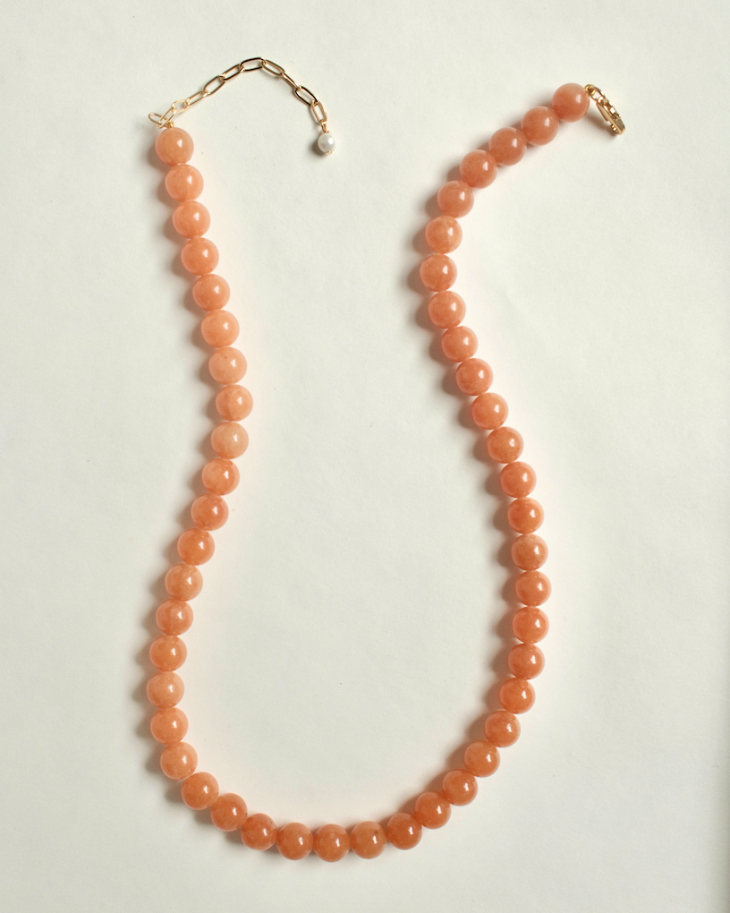 PETITE PALOMA NECKLACE ORANGE AVENTURINE