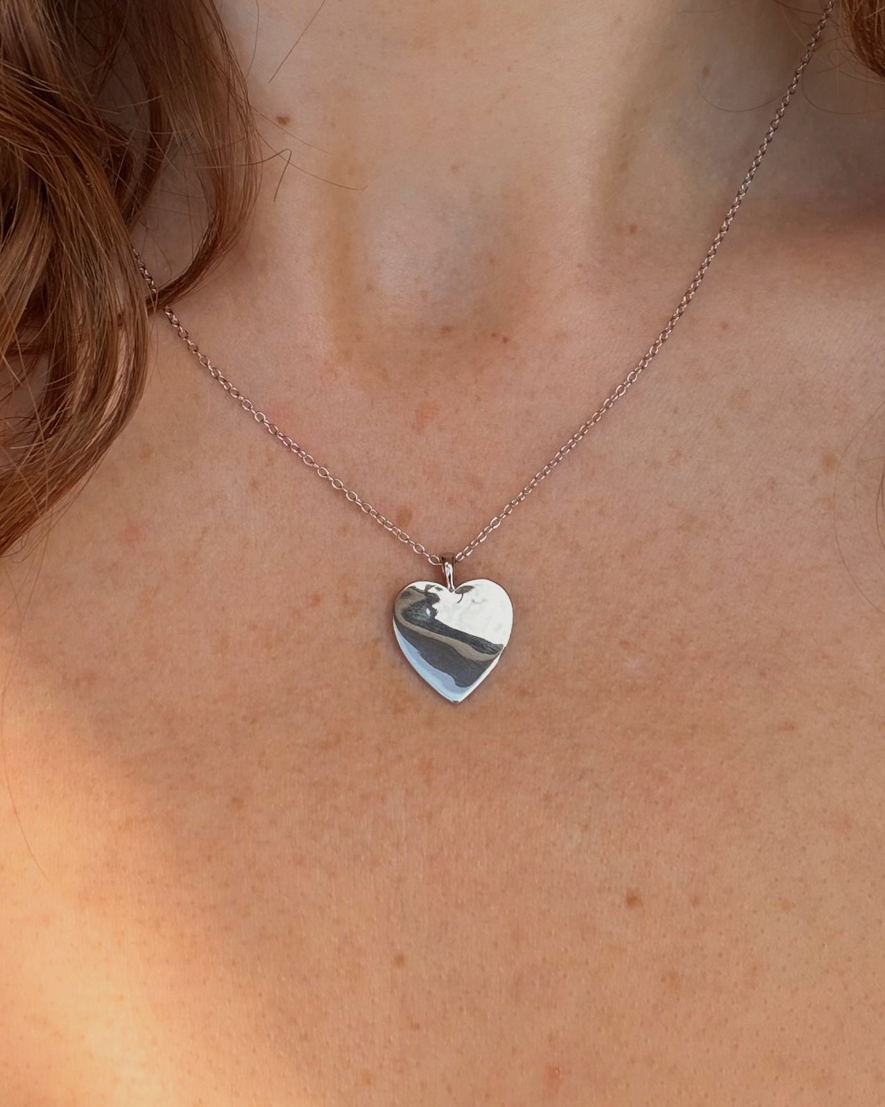 SWEETHEART PENDANT NECKLACE SILVER
