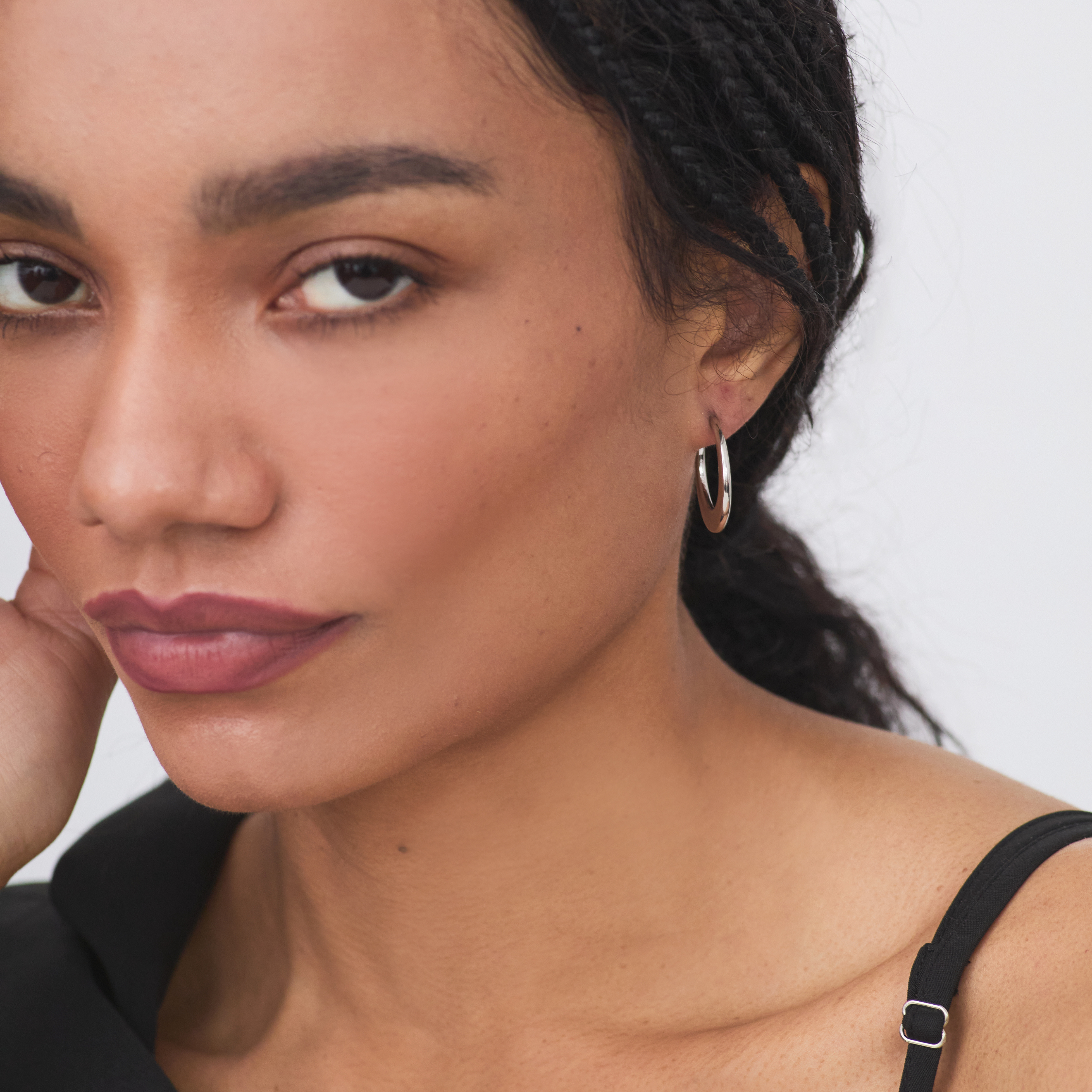 SIENNA HOOPS SILVER
