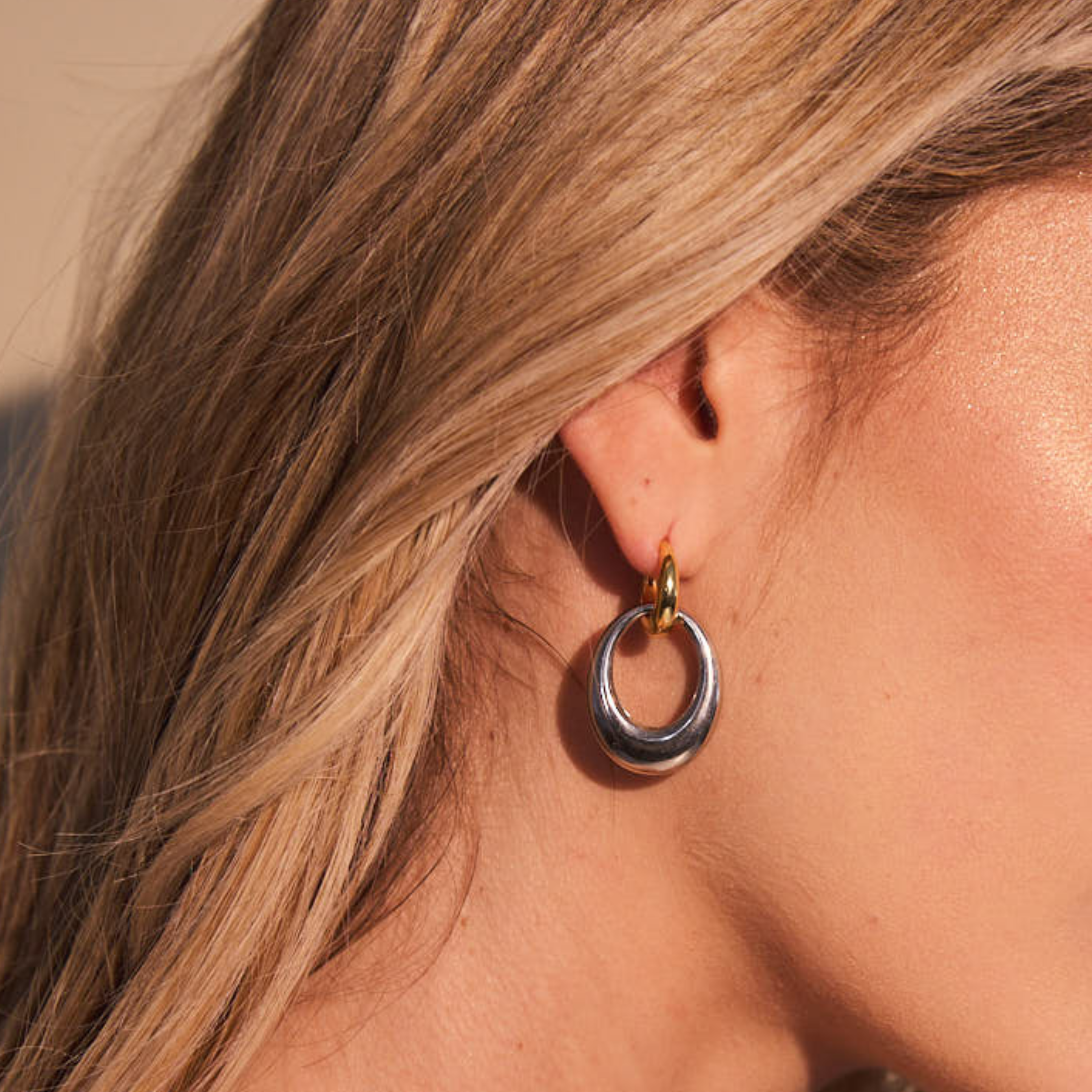 PETRA MIXED METAL HOOPS