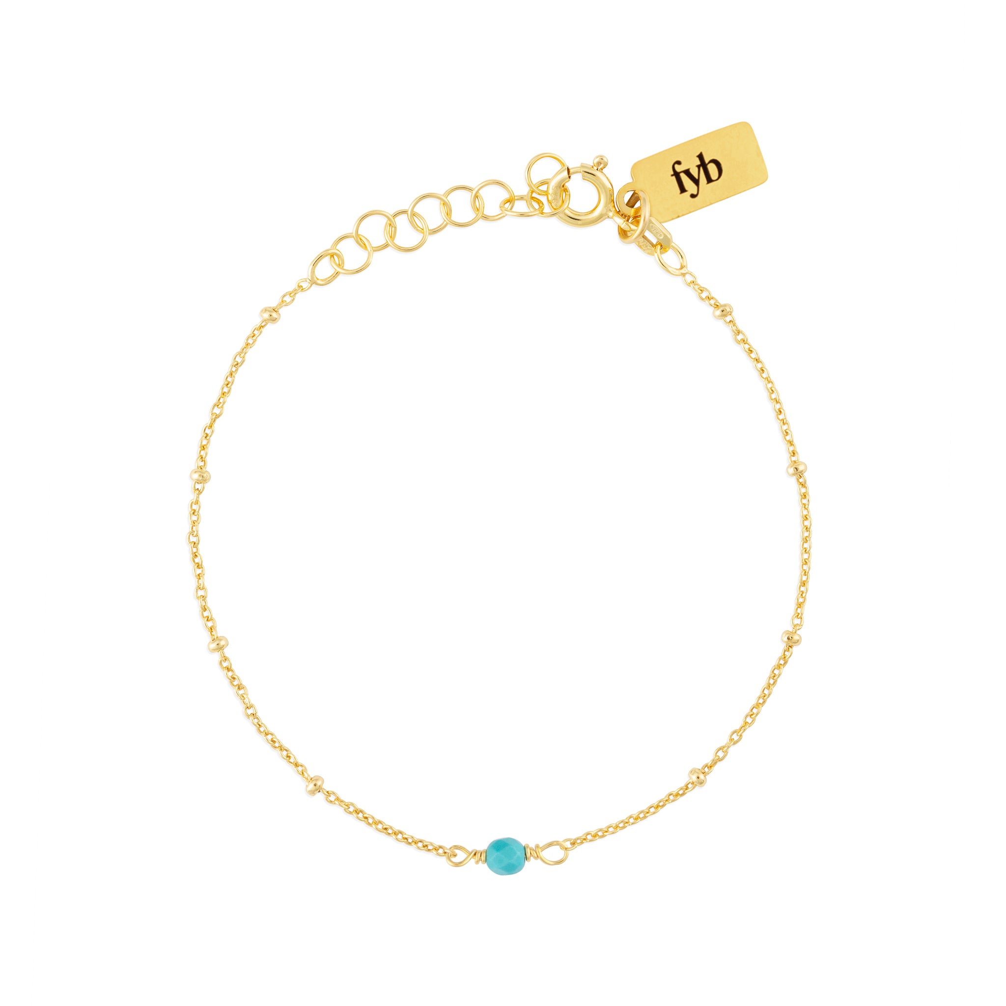 DECEMBER BIRTHSTONE BRACELET GOLD
