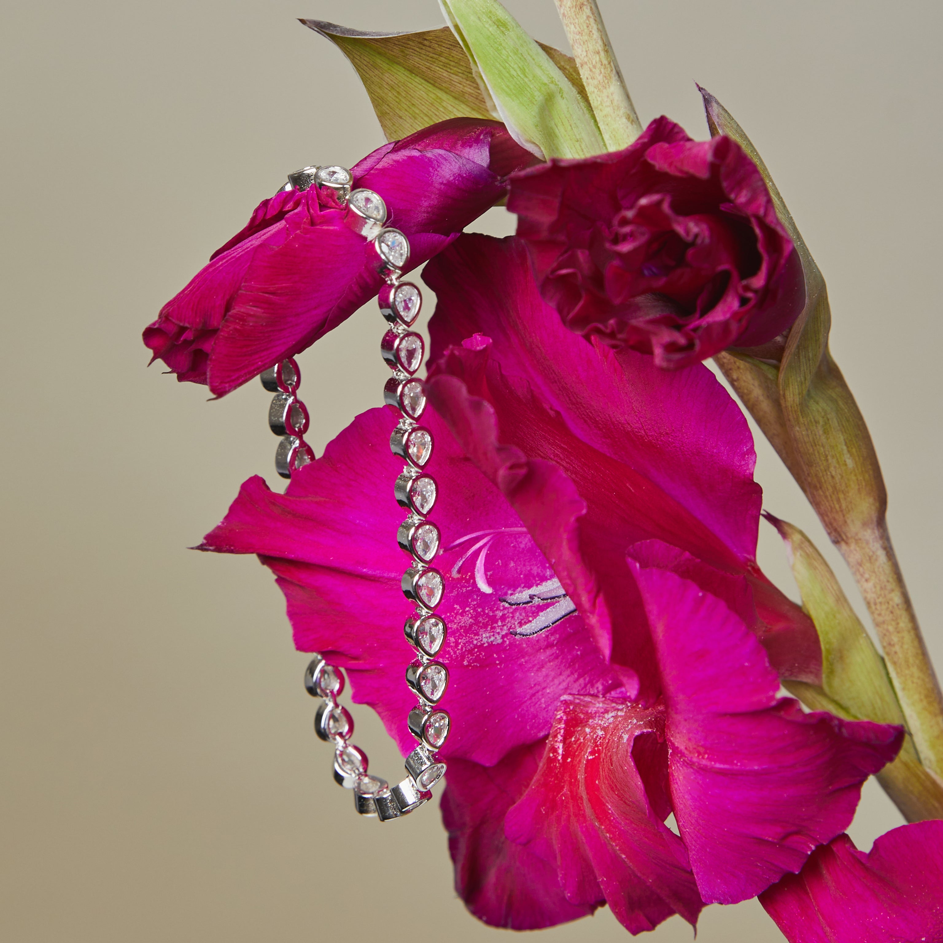 LILY TENNIS BRACELET SILVER fyb jewelry