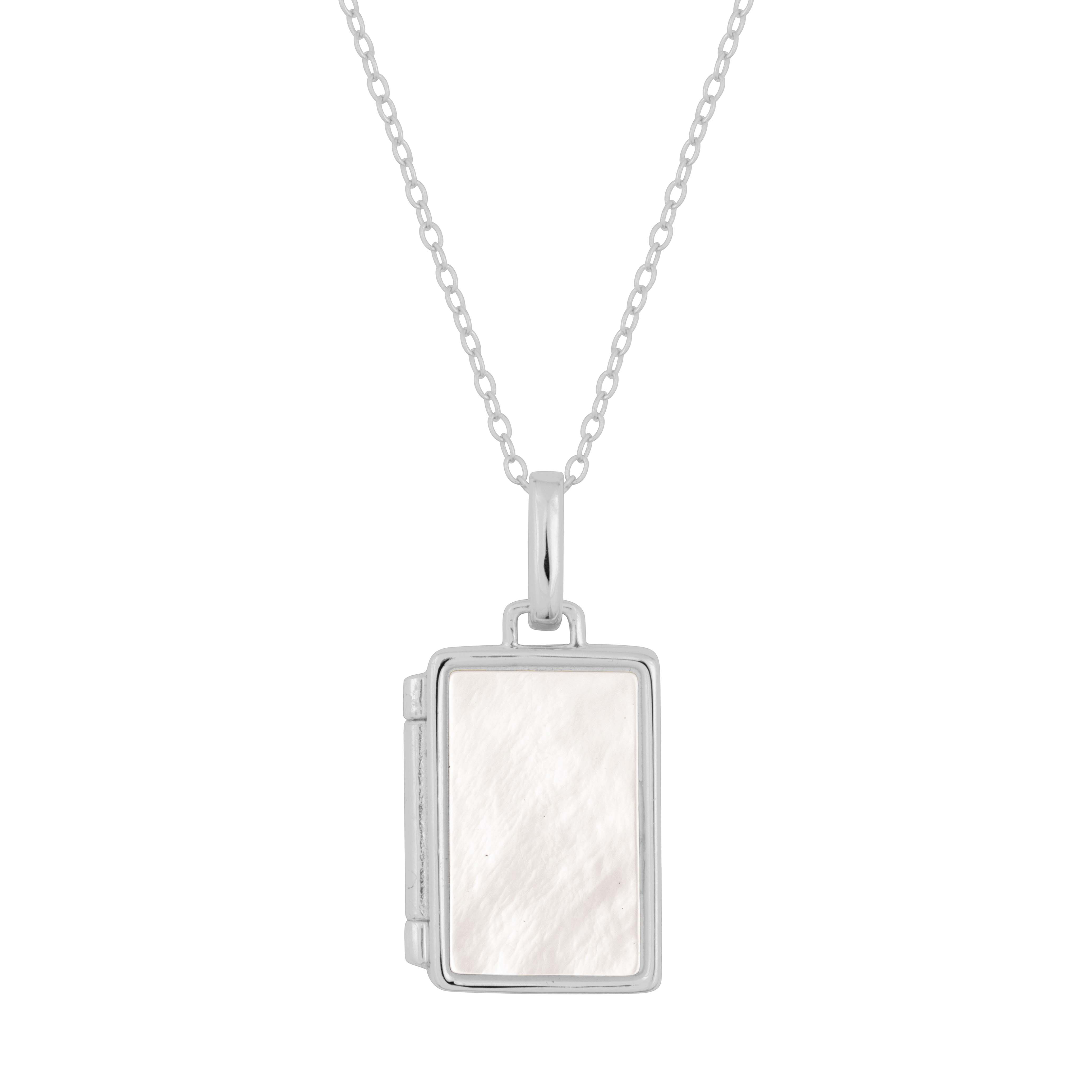 VIVIENNE PEARL LOCKET SILVER